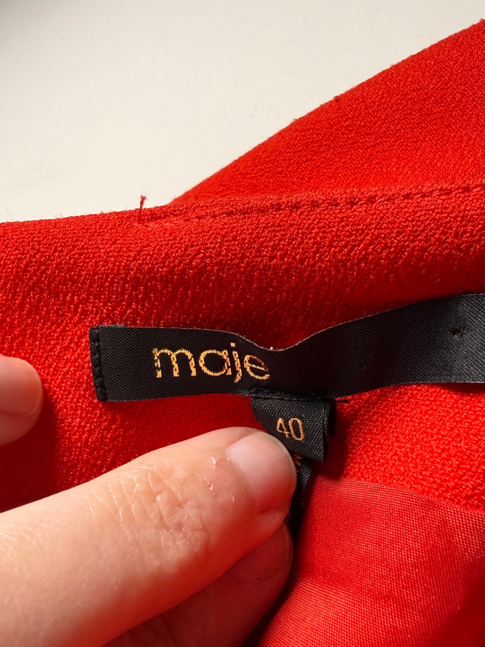 Maje Paris Red Crepe Tulip Mini Skirt Size US 8 | French Girl Parisian Designer - Picture 5 of 10